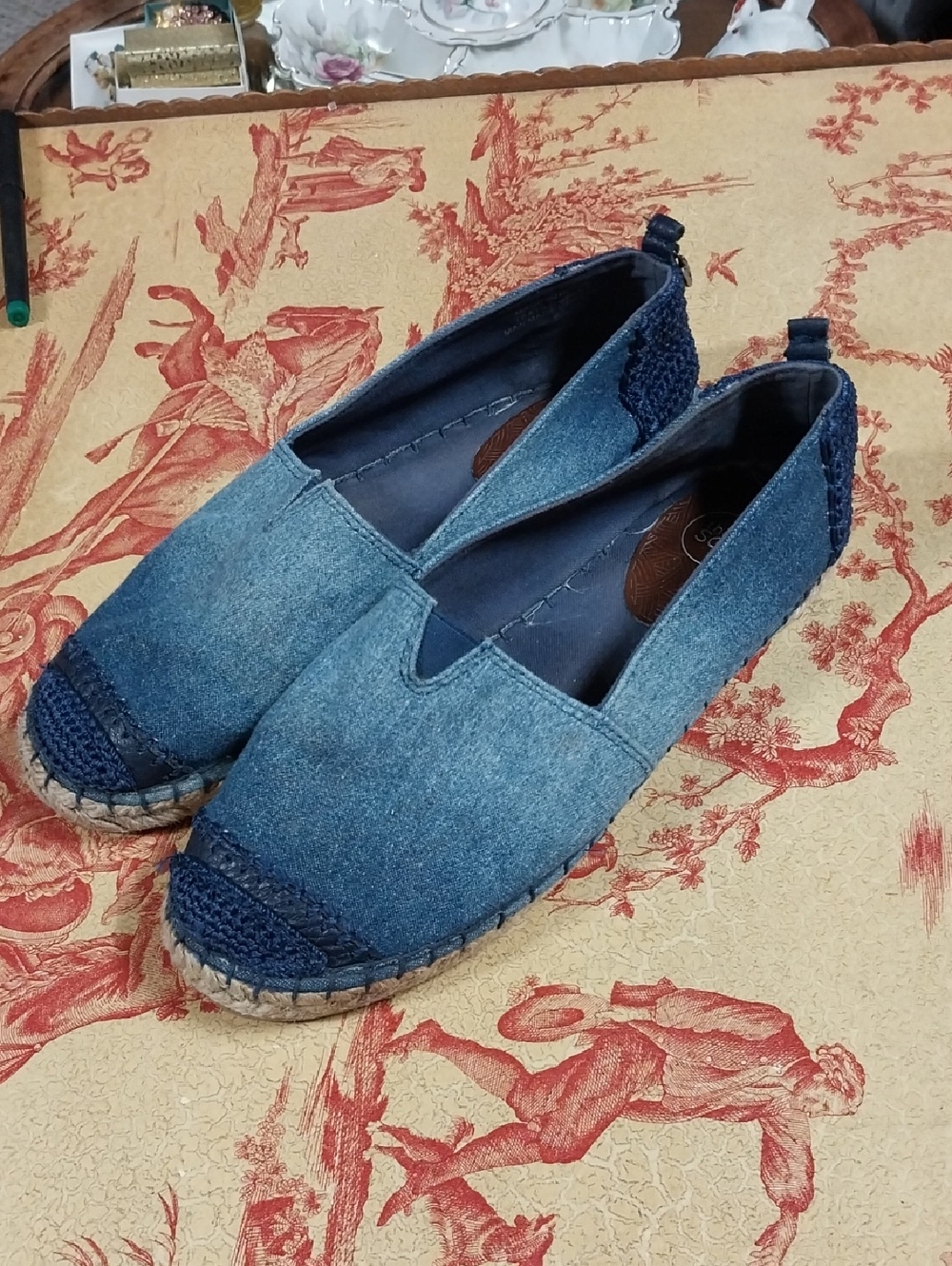 The Sak Denim Slip-On Espadrilles - Blue